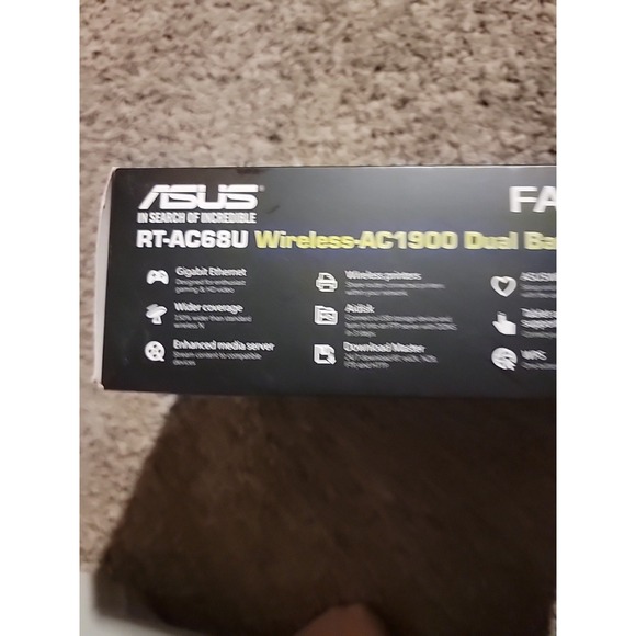 ASUS Router (RT-AC68R) Wireless-AC1900 Dual-Band Gigabit Router - Picture 7 of 12